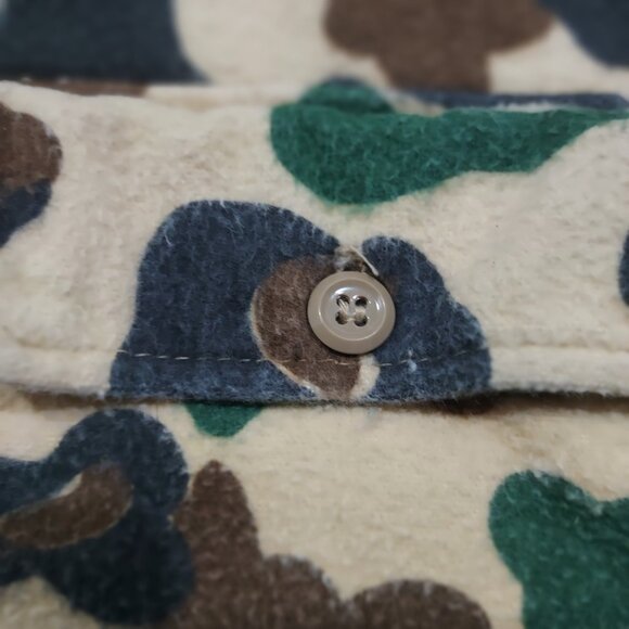 Woolrich Shirt Mens Large Duck Camo Hunting Frog Skin 80s USA Vintage100% Cotton - Picture 7 of 14